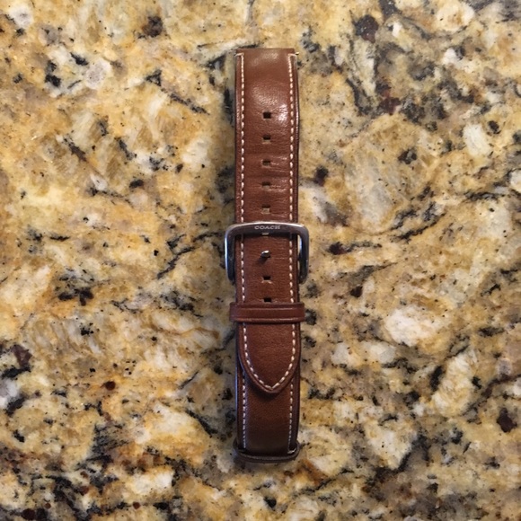 Tan/Cognac Coach Watch Band - Picture 1 of 3
